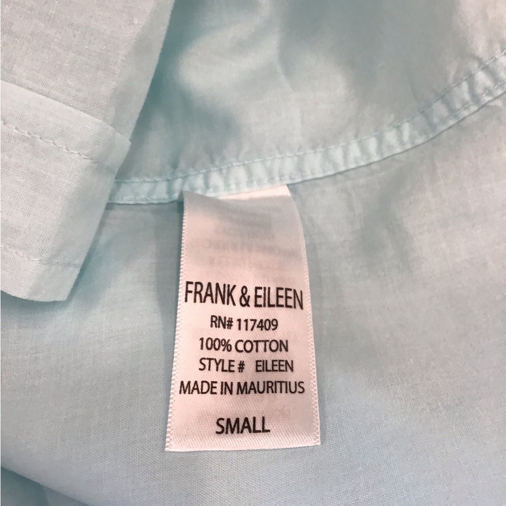 Frank & Eileen Light Blue Cotton Shirt - Picture 4 of 4